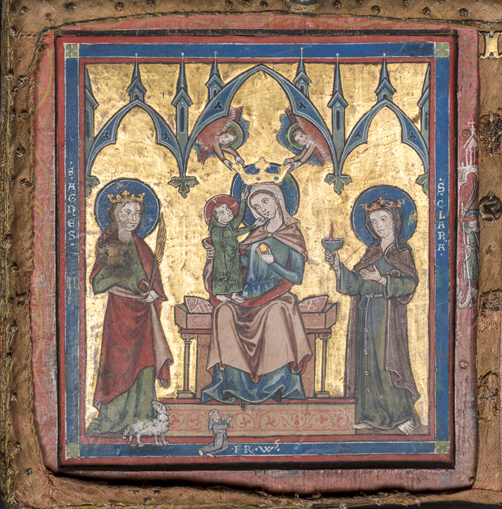 Die thronende Muttergottes mit den Heiligen Agnes und Klara